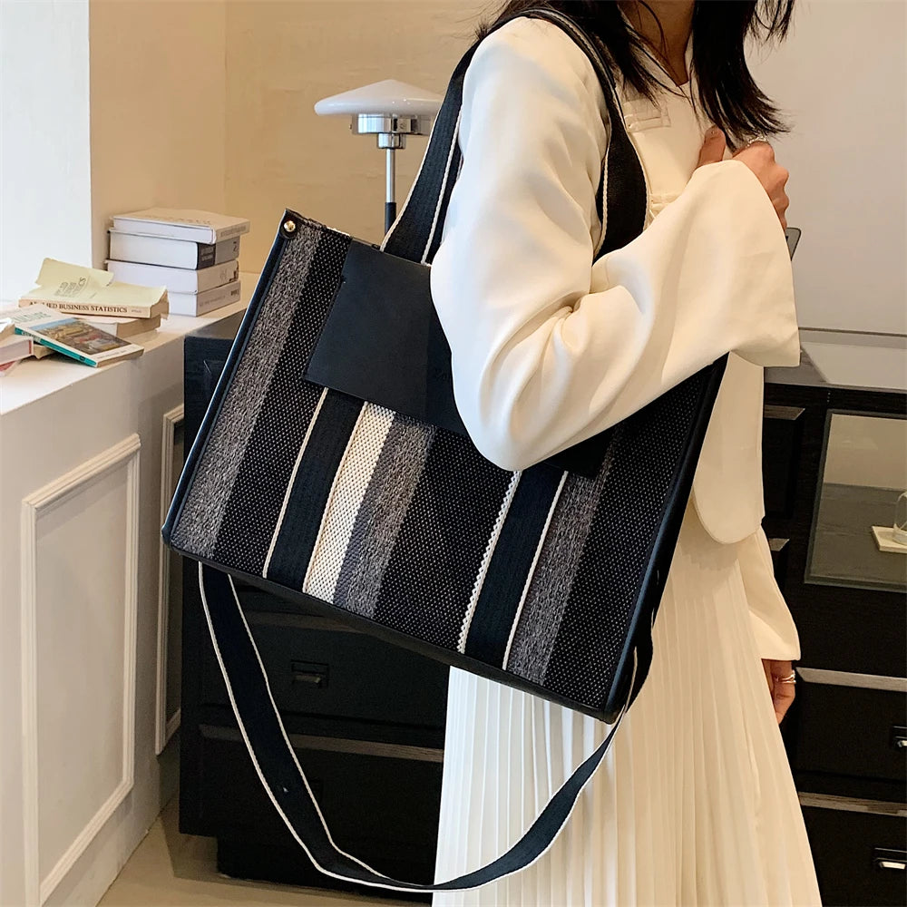 Luna Harper Stripe Tote