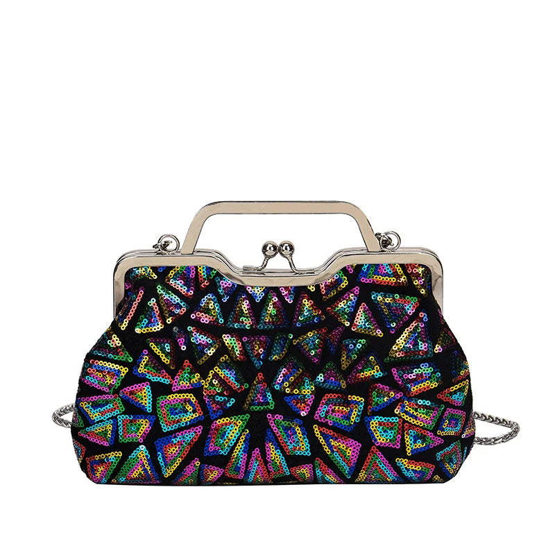 Luna Aurora Sequin Clutch