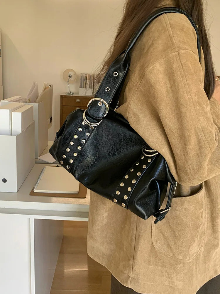 Luna Rebel Rivet Shoulder Bag