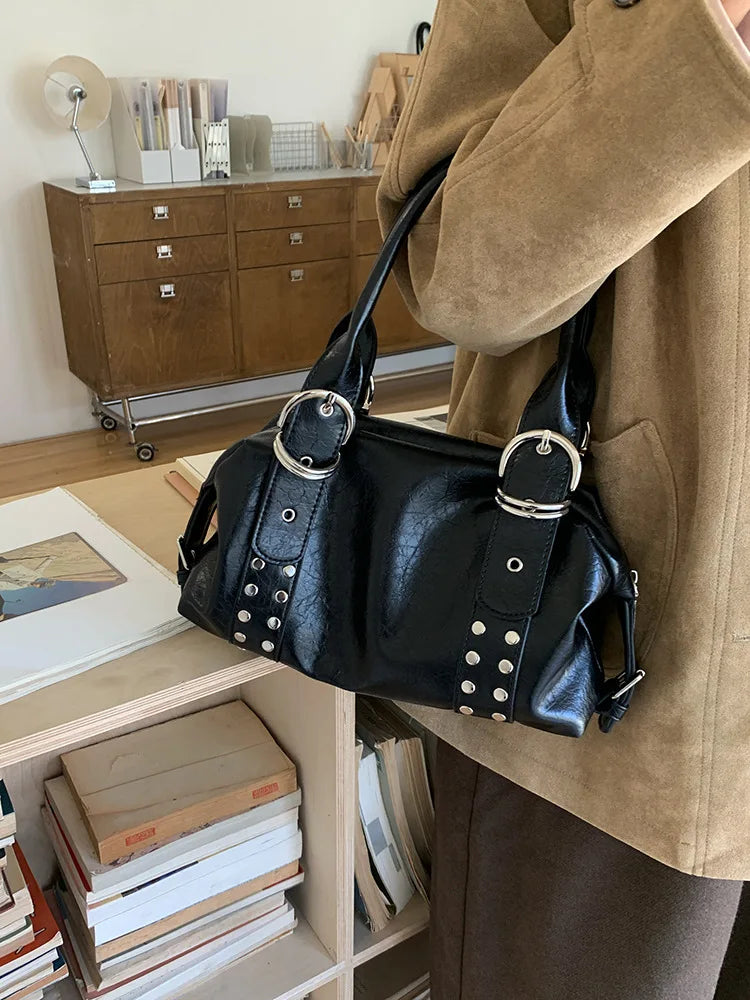 Luna Rebel Rivet Shoulder Bag