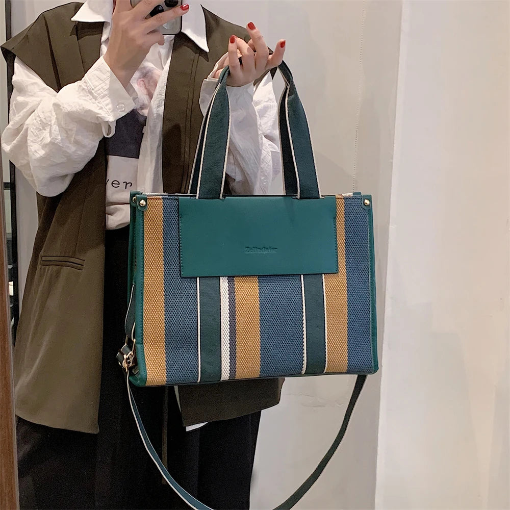 Luna Harper Stripe Tote