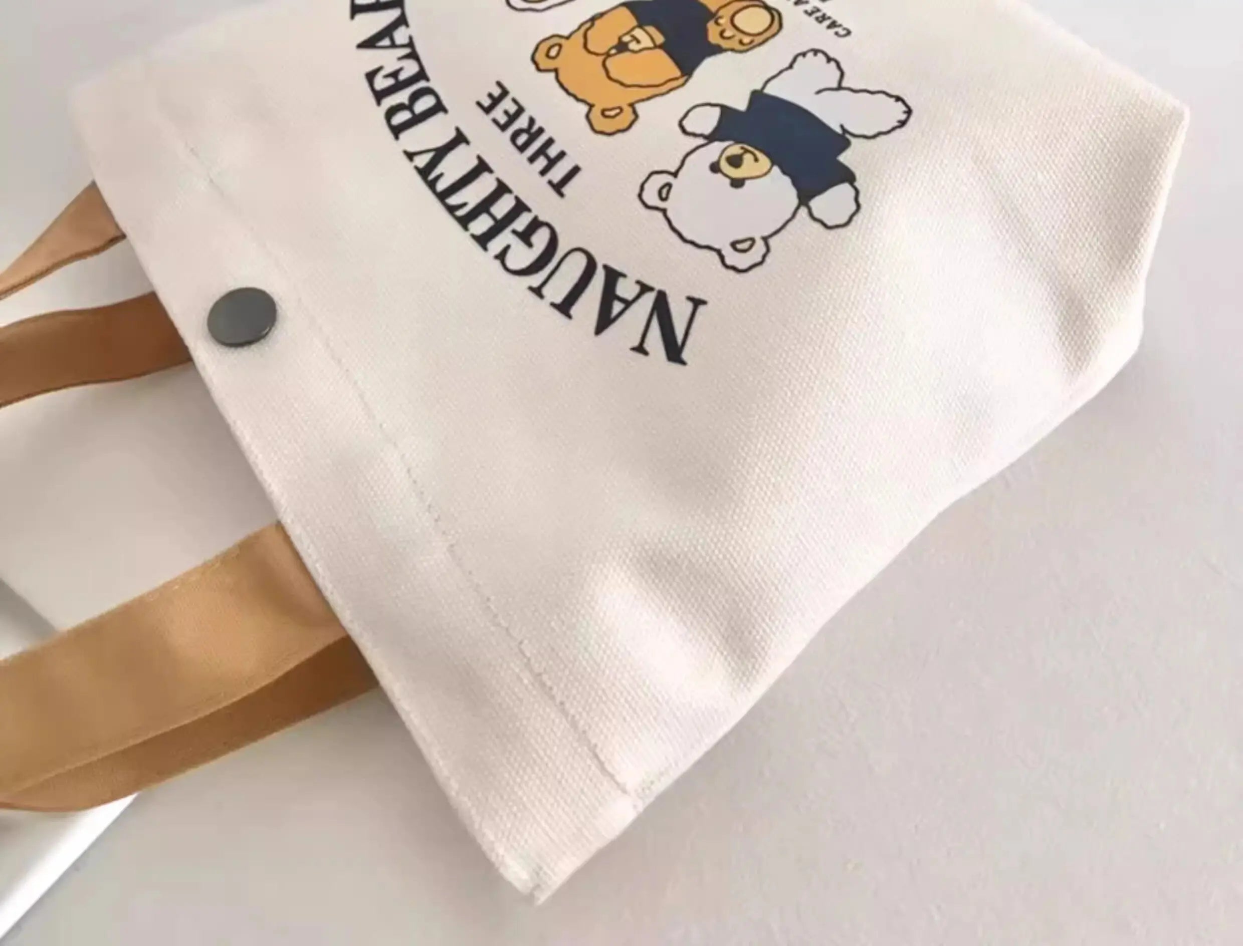 Luna Bear Canvas Handbag