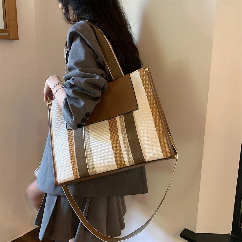 Luna Harper Stripe Tote