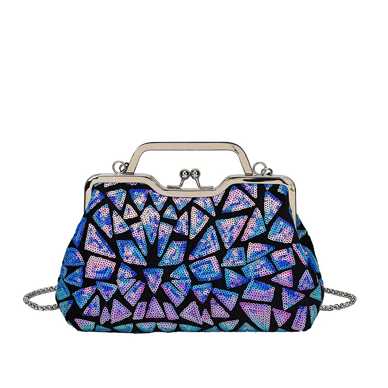Luna Aurora Sequin Clutch