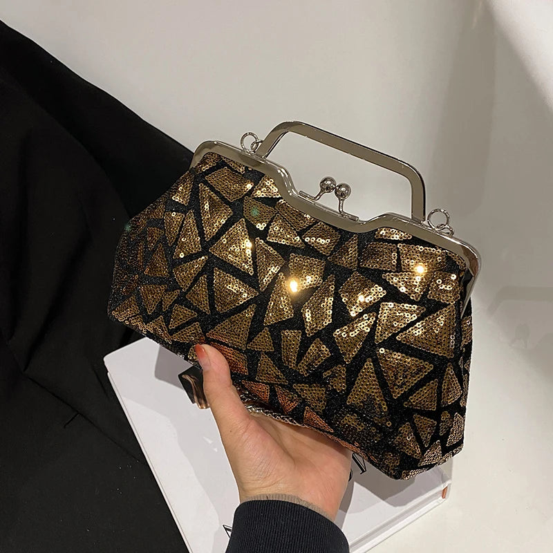 Luna Aurora Sequin Clutch