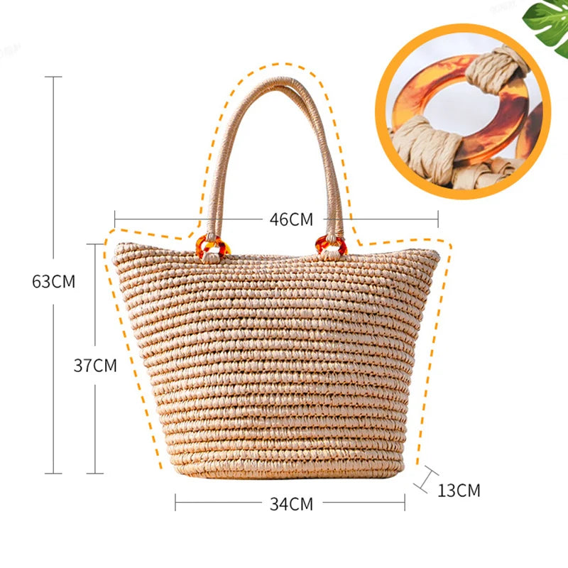 Luna Marisol Straw Tote