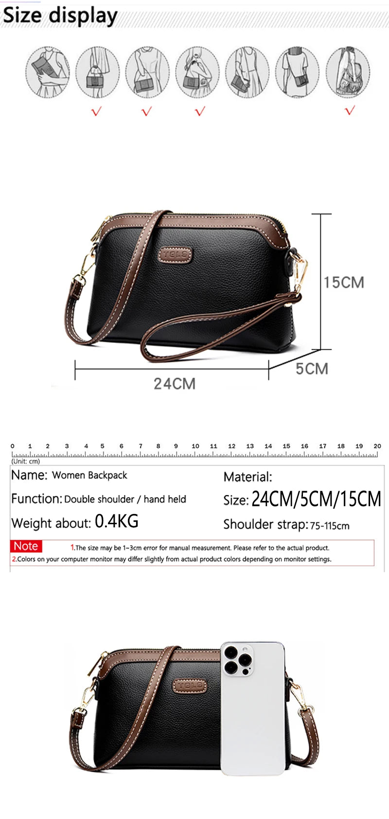 Luna Siena Zip Crossbody
