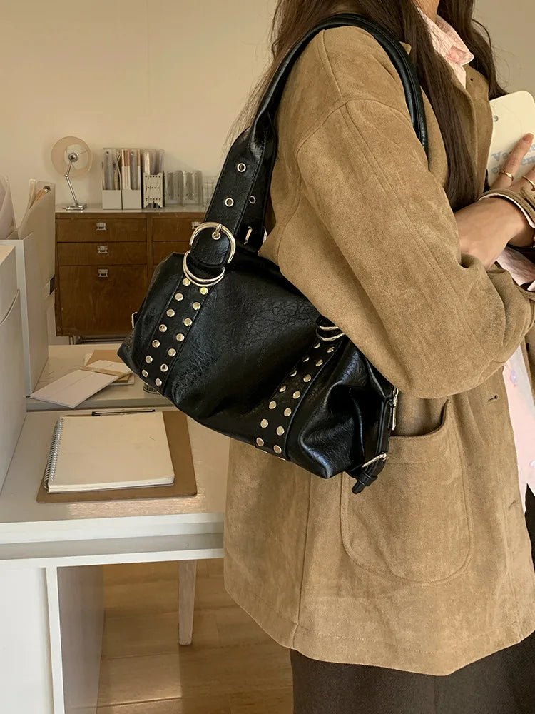 Luna Rebel Rivet Shoulder Bag