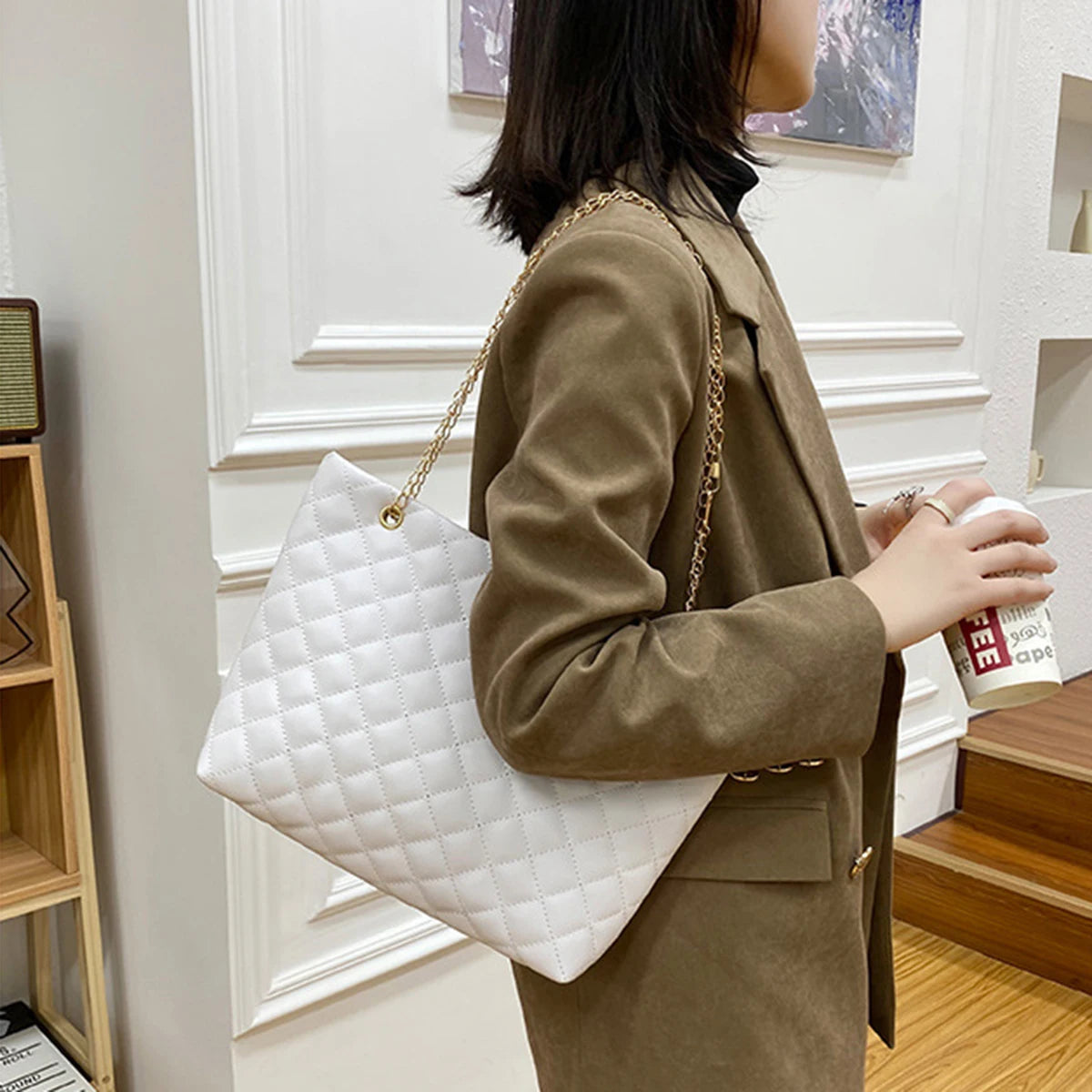 Luna Diamond Structured Bag