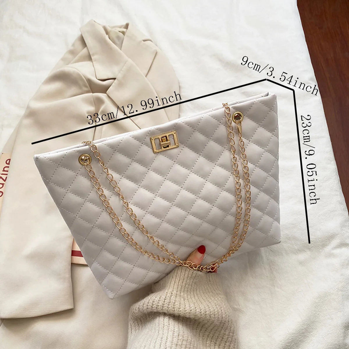 Luna Diamond Structured Bag