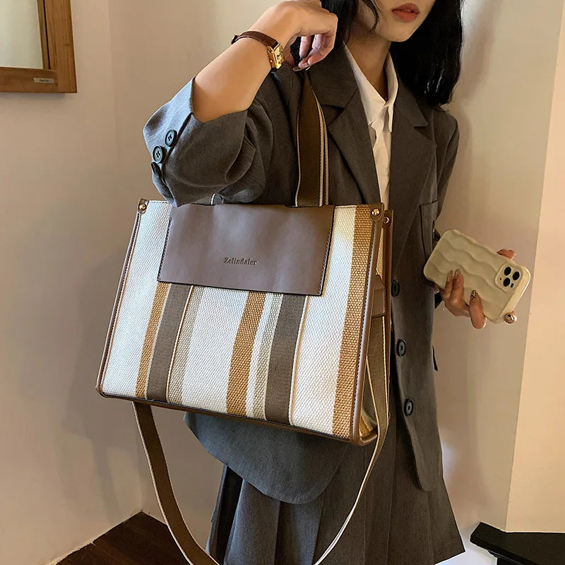 Luna Harper Stripe Tote