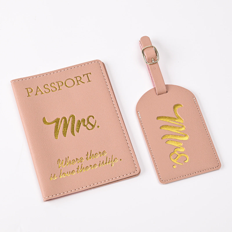 Creative Passport Holder & Luggage Tags – Pink Girl