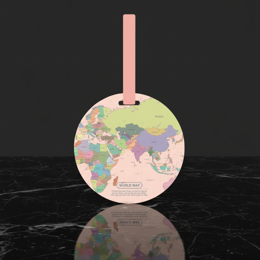 Atlas Luggage Tags – Pink