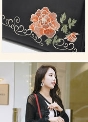 Floral Embroidered Shoulder Bag