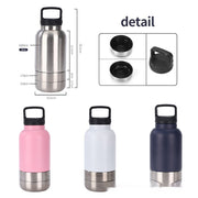 Outdoor Thermal Pet Feeder Water Bottle Screw-on Pet Travel product image 2