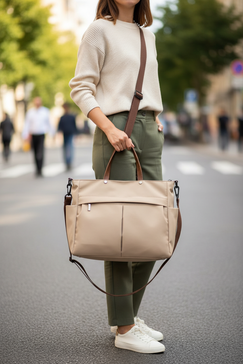 Nylon Two-Pocket Commuter Tote Tote Bags product image 12