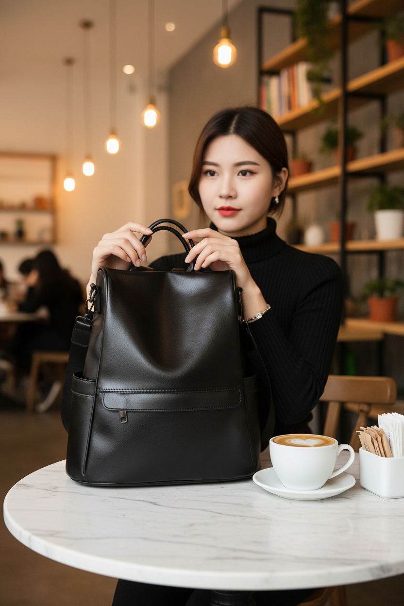 Faux Multi-Pocket Travel Backpack Backpacks product image 8