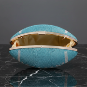 Blue Football Bag open-bag view