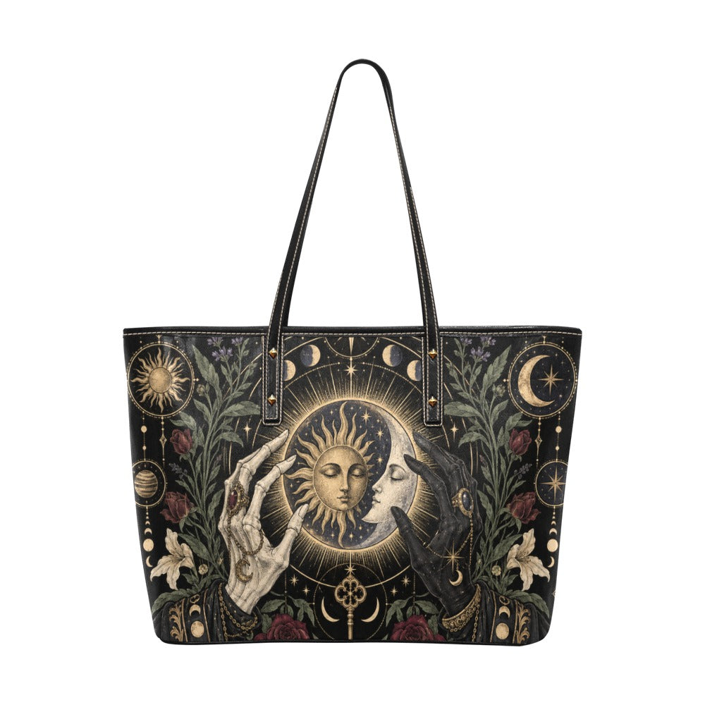LUNA Celestial Union Faux Leather Tote