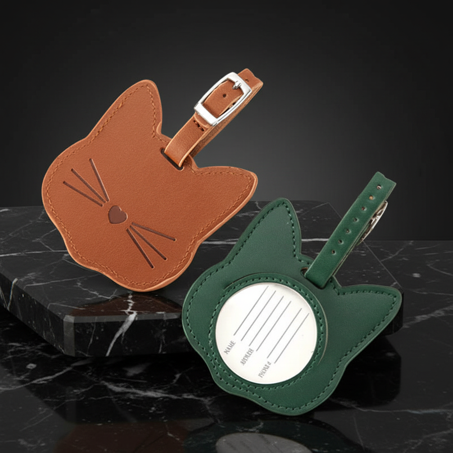 Cat Face Luggage Tags