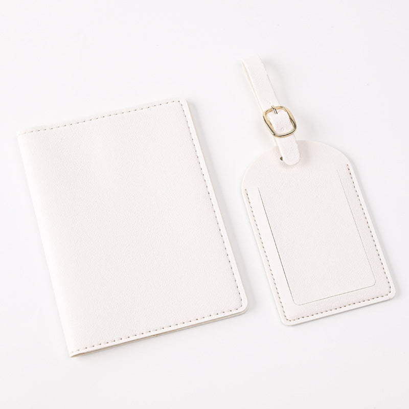 Creative Passport Holder & Luggage Tags – White Blank