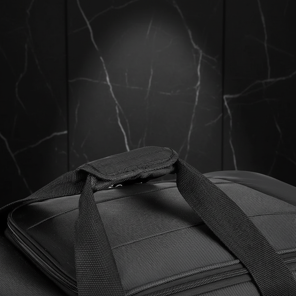 Clean suitcase handle detail