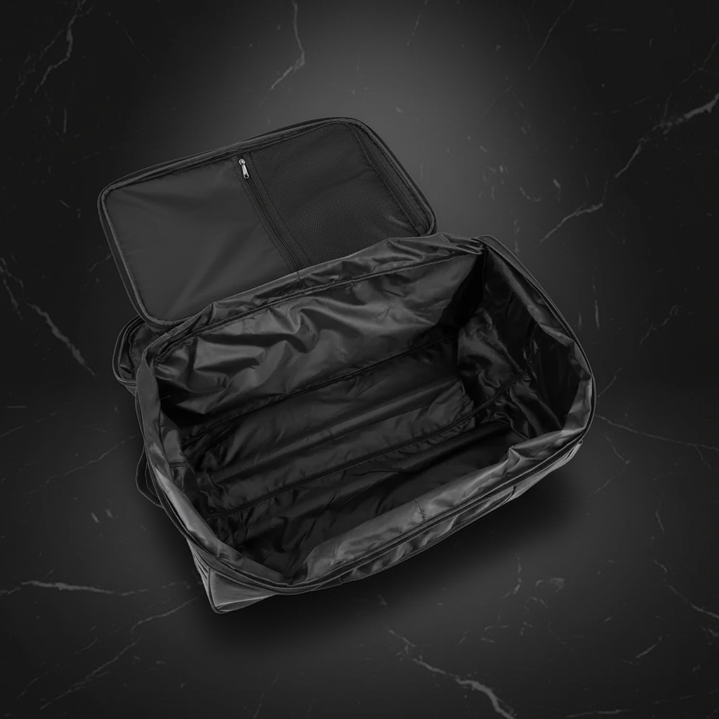 Clean suitcase interior