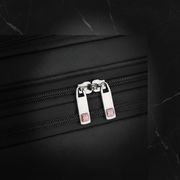 Clean suitcase zipper detail