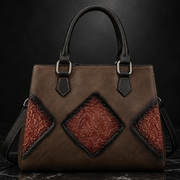 Cowhide retro tote Luna shot 1