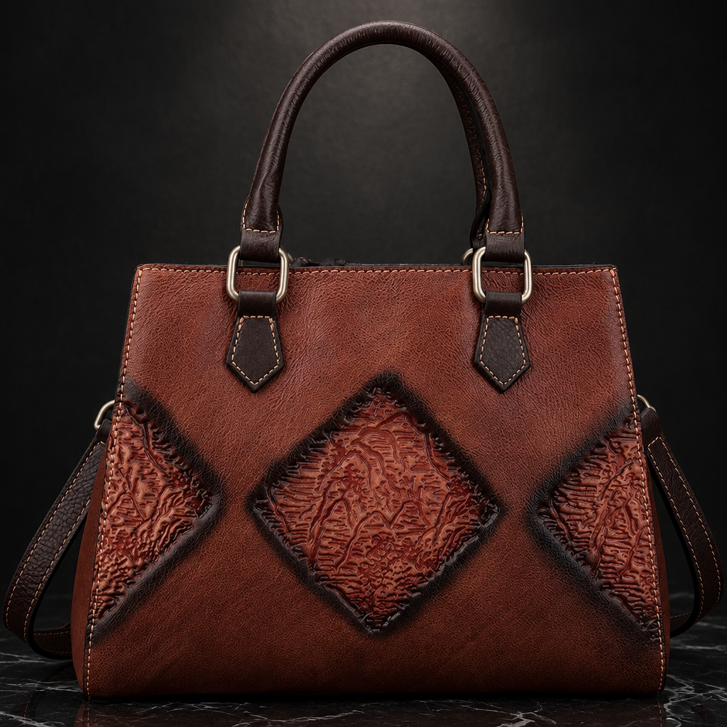 Cowhide retro tote Luna shot 6