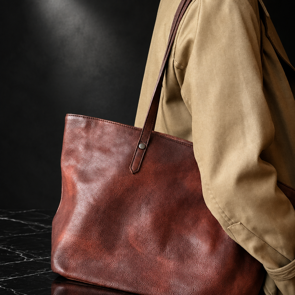 Cowhide tote Luna shot 1