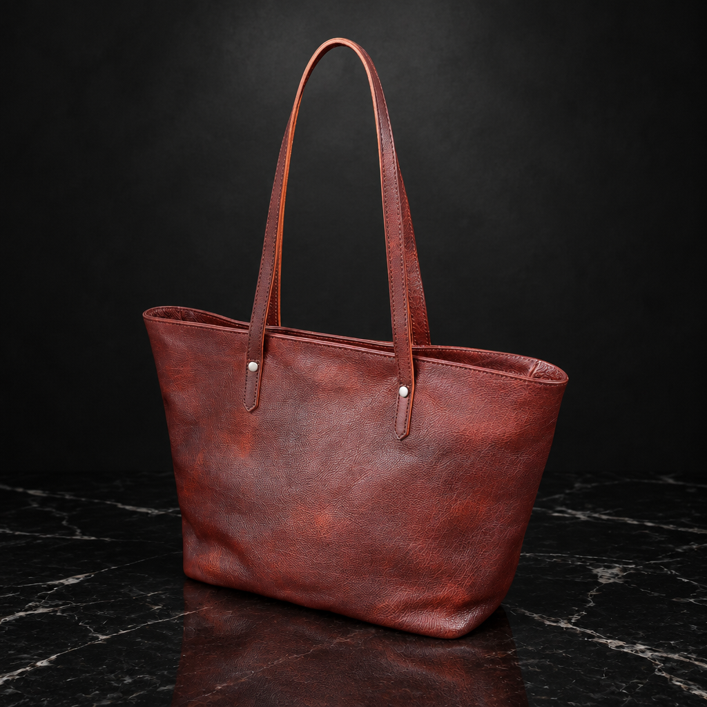 Cowhide tote Luna shot 2