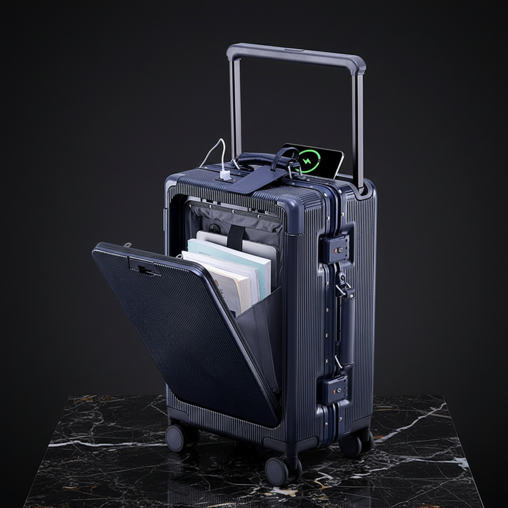 Draw-bar suitcase preview 6