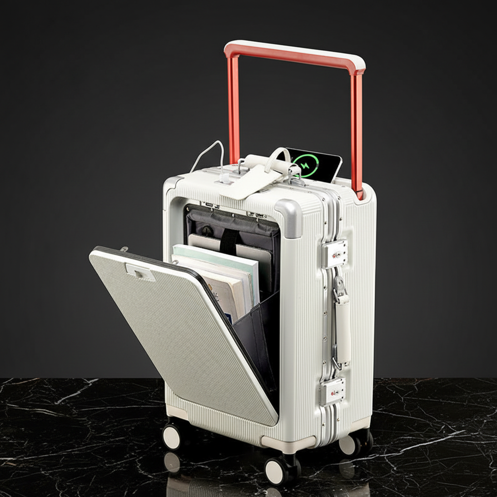 Draw-bar suitcase preview 7