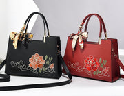 Floral Embroidered Shoulder Bag