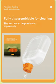 Dual-Use Folding Portable Pet Travel Feeder