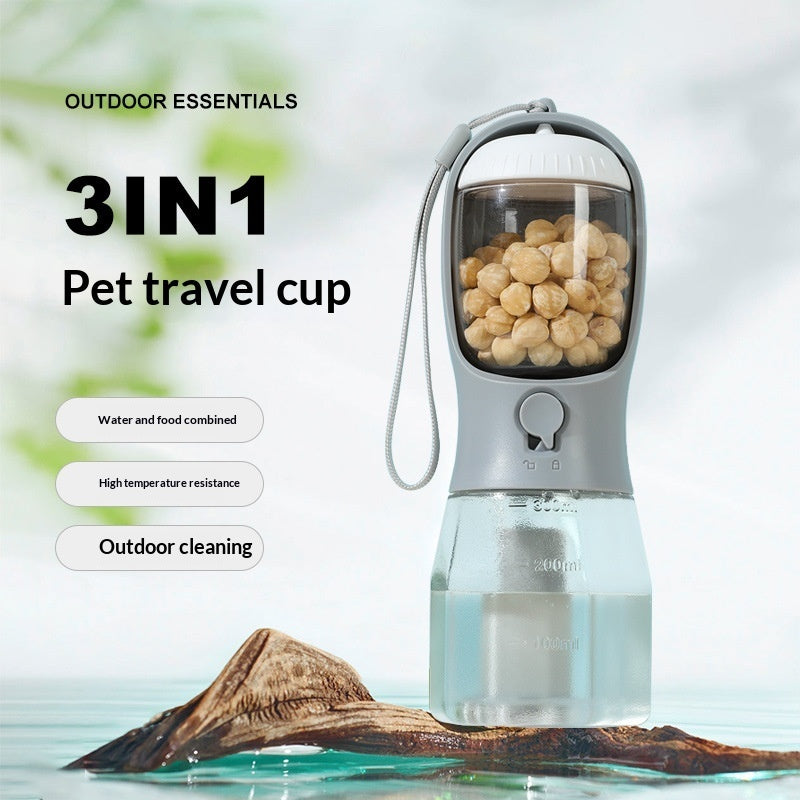 3-in-1 Pet Travel Cup Water Bottle main product image