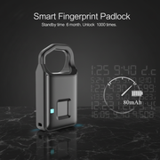 Fingerprint lock with text