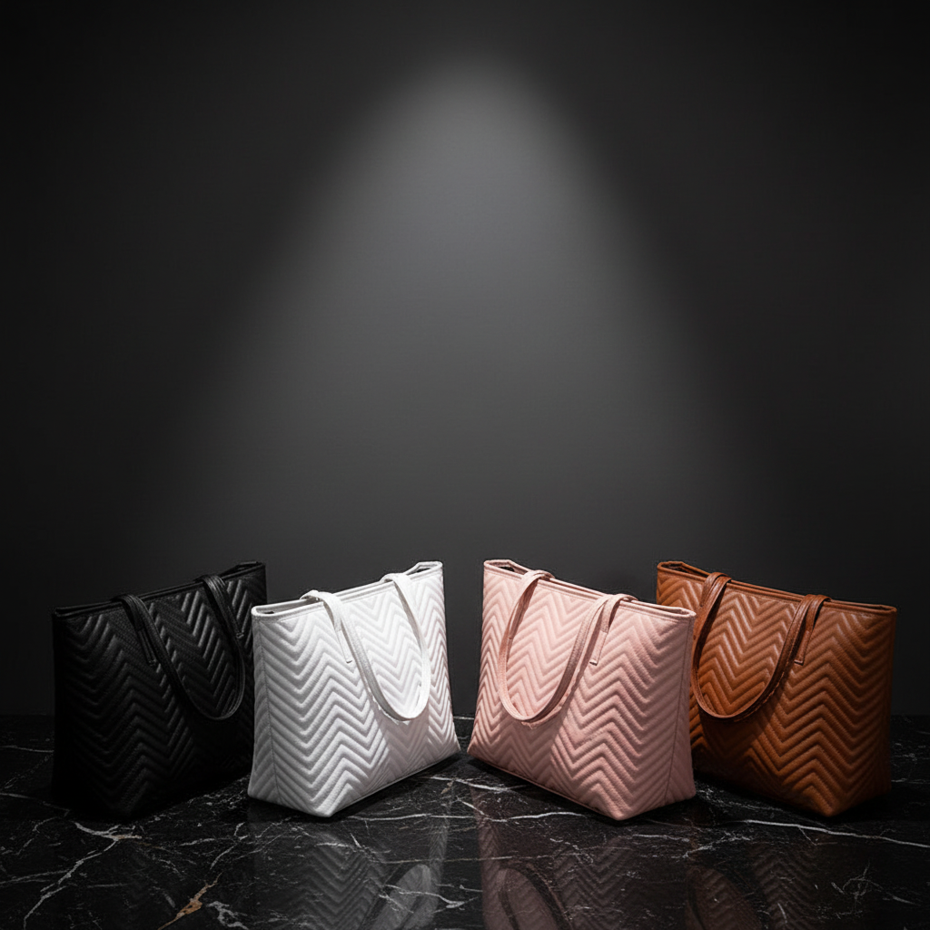 Wave Embroidered Tote Shoulder Bags product image 10