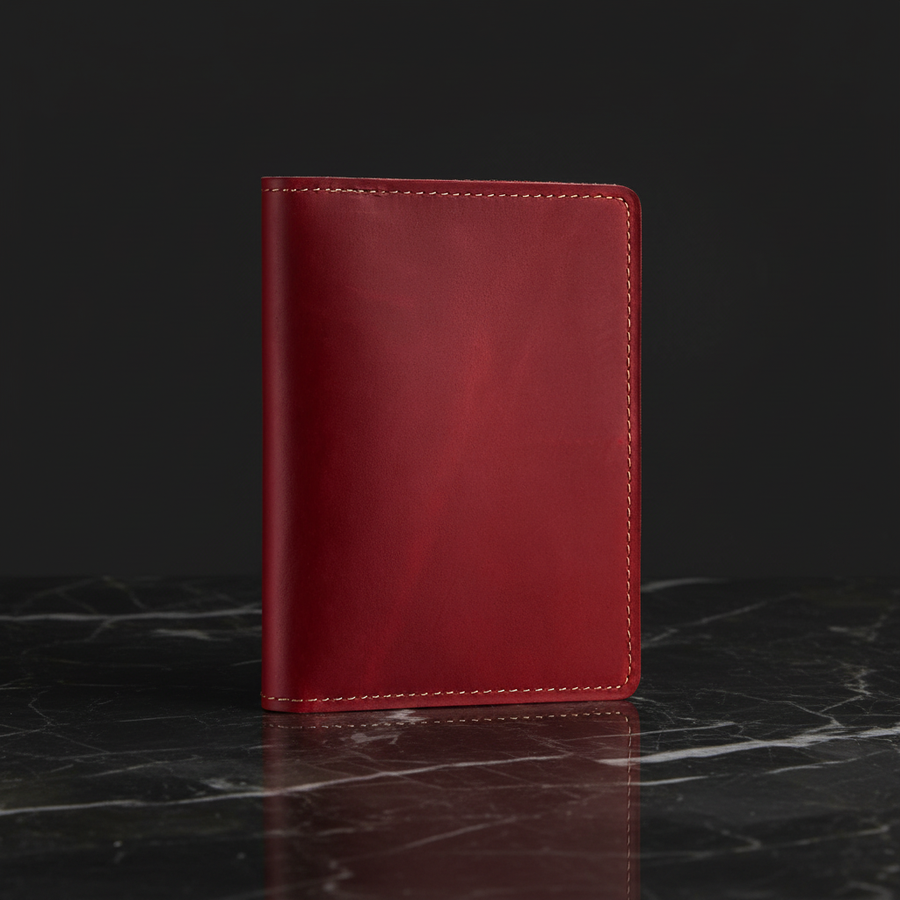 Genuine Leather Passport Cover Wallet