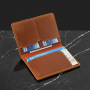Genuine leather passport wallet preview 6