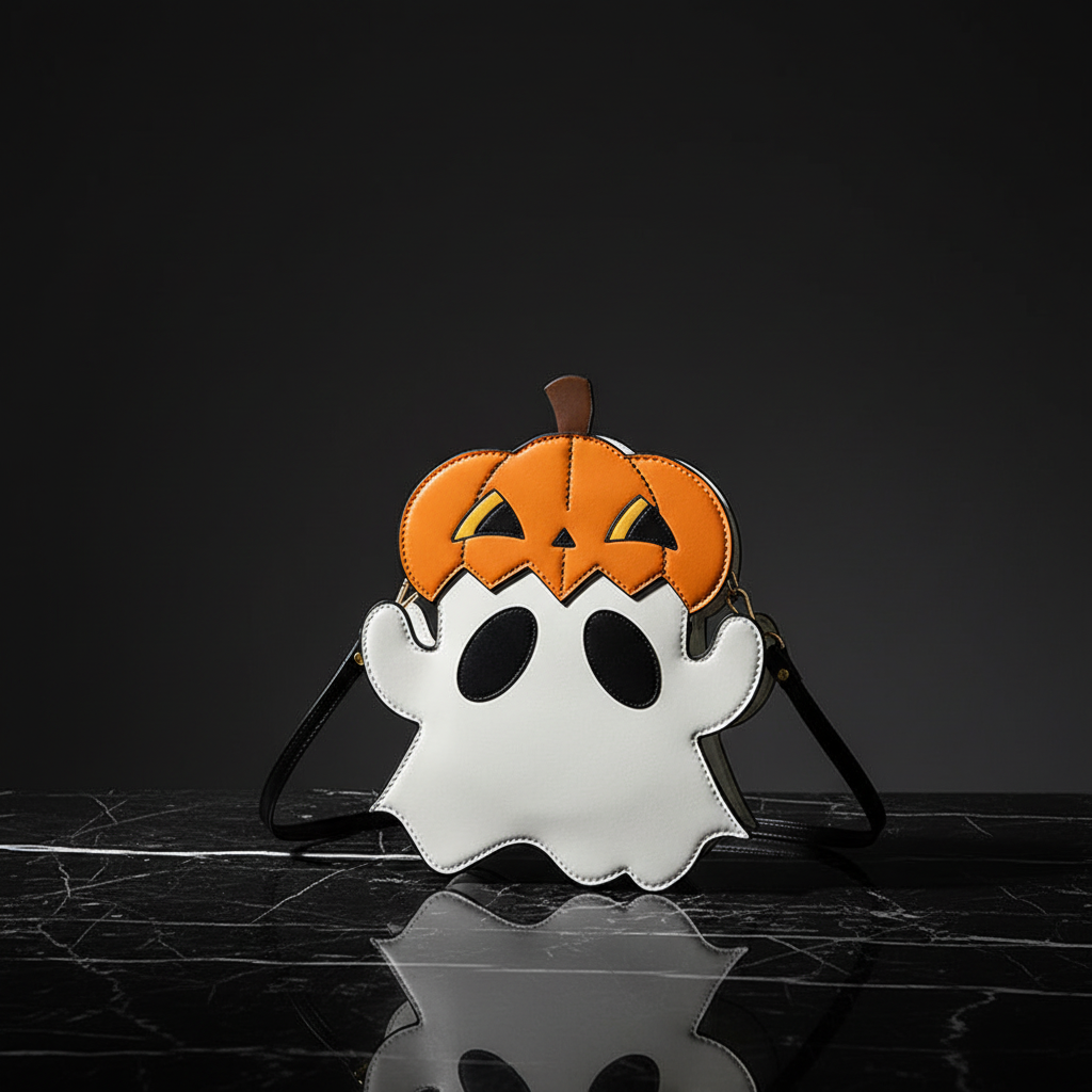 Ghost pumpkin-head bag preview 8