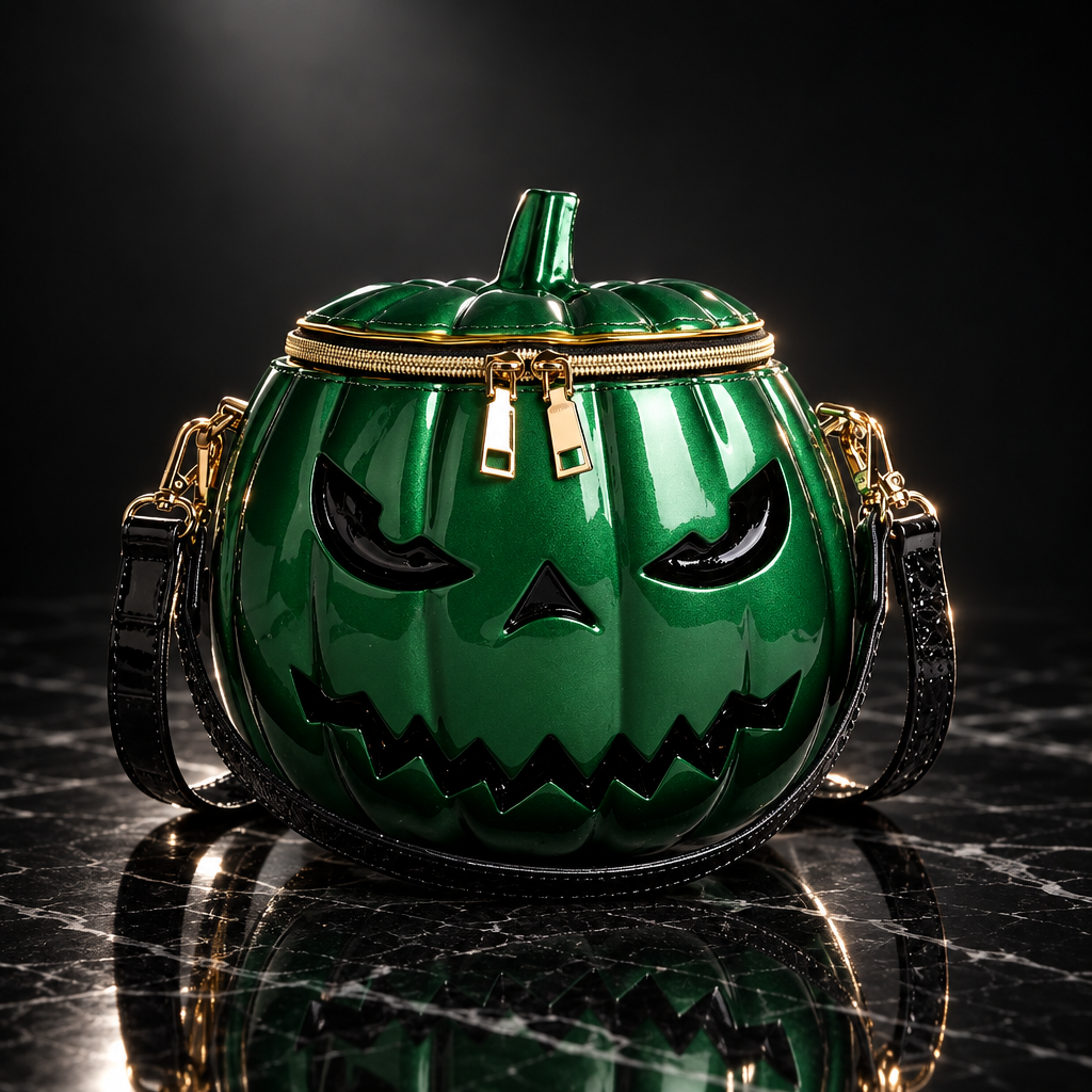 Green pumpkin crossbody, Luna style
