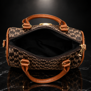 Faux Leather Alphabet Crossbody Bag