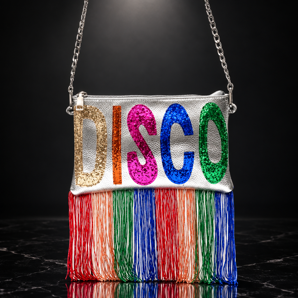 Retro Disco Metallic Clutch Bag