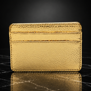 Faux Leather Metallic RFID-Blocking Wallet