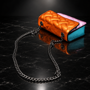 Metallic Patchwork Quilted Crossbody Bag