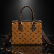 Retro Printed Convertible Handbag