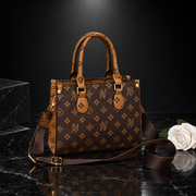 Retro Printed Convertible Handbag