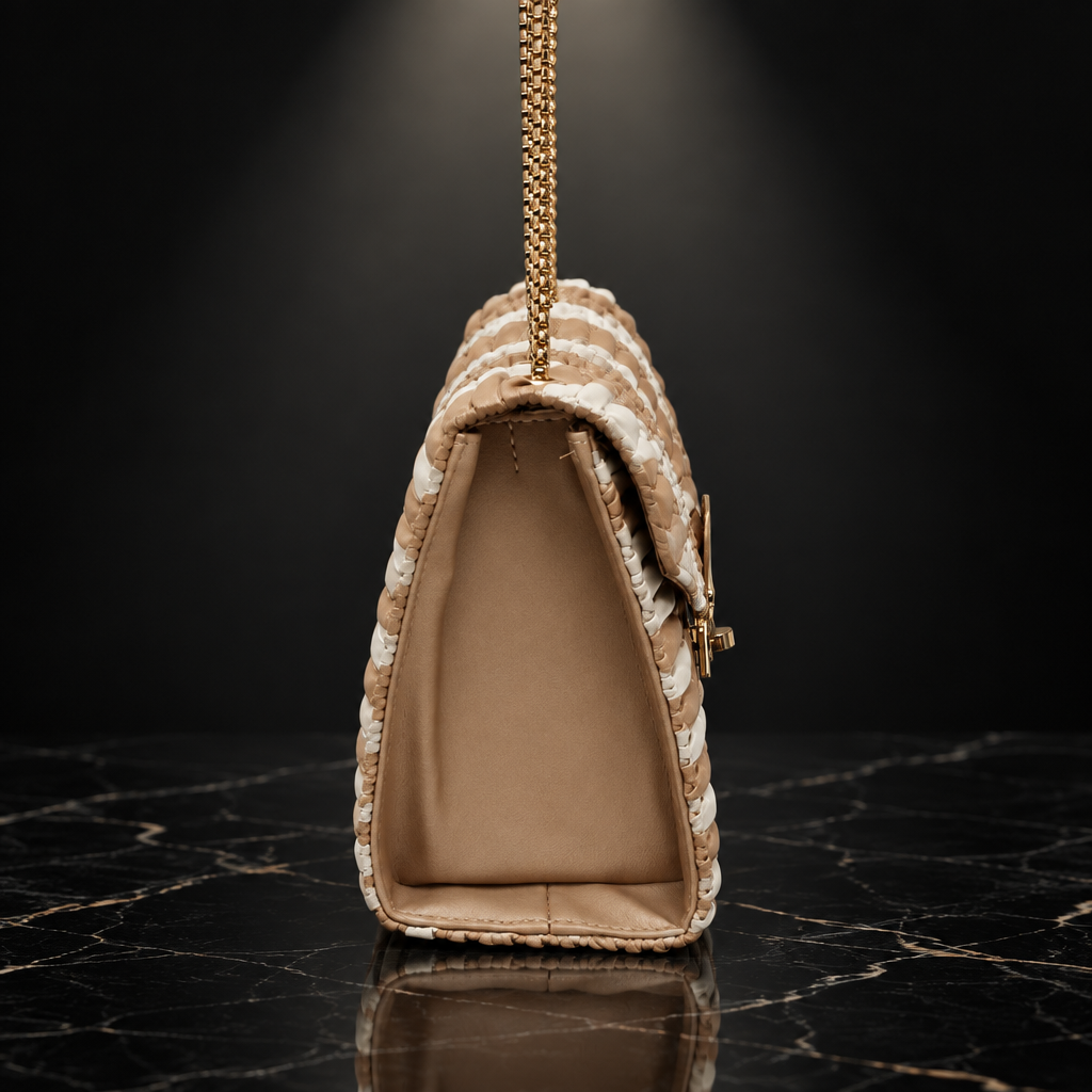 Horizontal Stripes Shoulder Bag